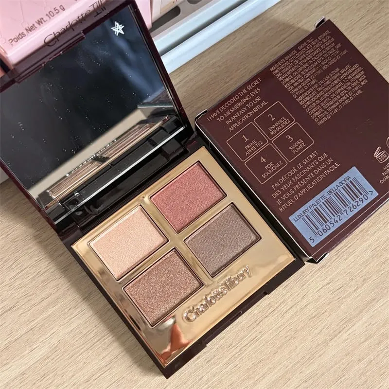 Luxury CT Makeup Suit Apat na Kulay na Eyeshadow Palette Matte Setting Powder Facial Concealer Effect Lipstick na Pangmatagalang Lip Lubrication — image 12
