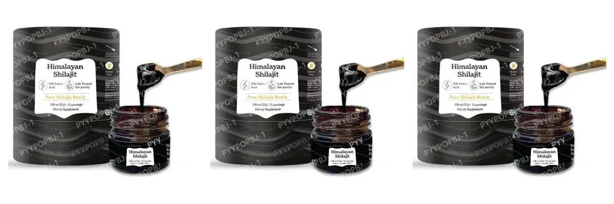 Resina Shilajit do Himalaia Ácido Fúlvico Natural Orgânico Certificado ISO 1,06 OZ 75 Porções 85+ Minerais para Homens e Mulheres