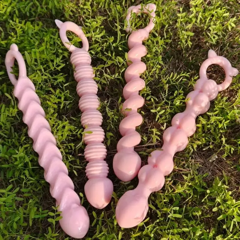 S-Beads Soft Anal Plug Anus Toys Big Balls Silicone G-Spot Stimulating Butt Plugs Adult Sex Couple Sexy