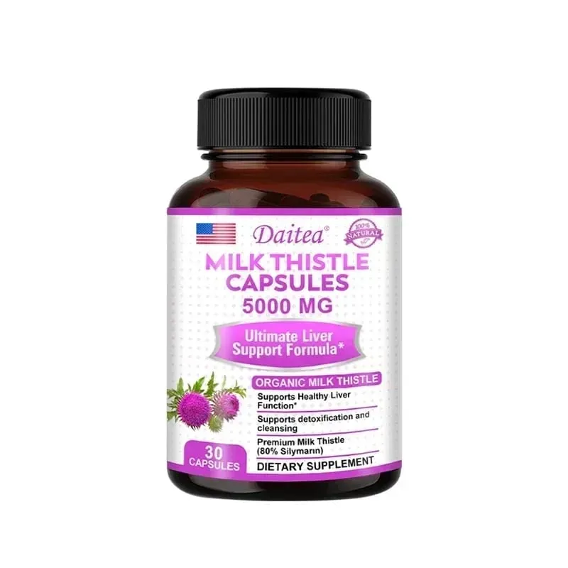 Milk Thistle with Dandelion Root - Antioxidant Liver & Kidney Health Support Supplement - Vegan Non-GMO Gluten Free