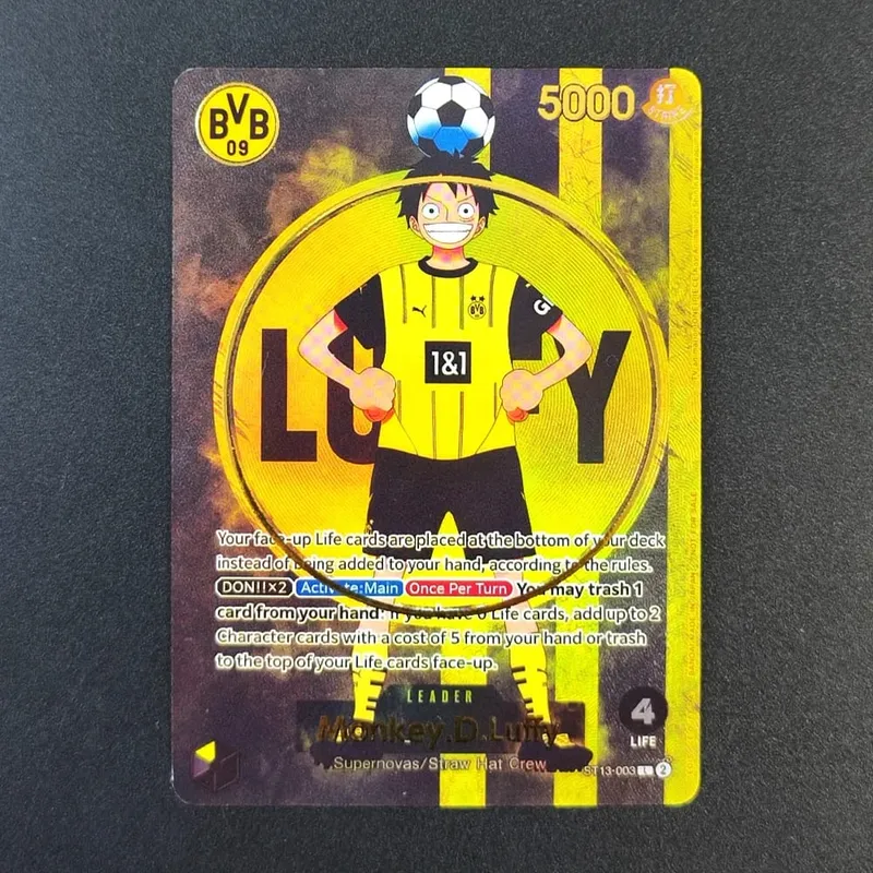 DIY OPCG ONE PIECE CARD Monkey.D.Luffy Ace (010) (Dodgers x ONE PIECE) EB02-010 One Piece Promotion Anime English Cards Foil — image 9