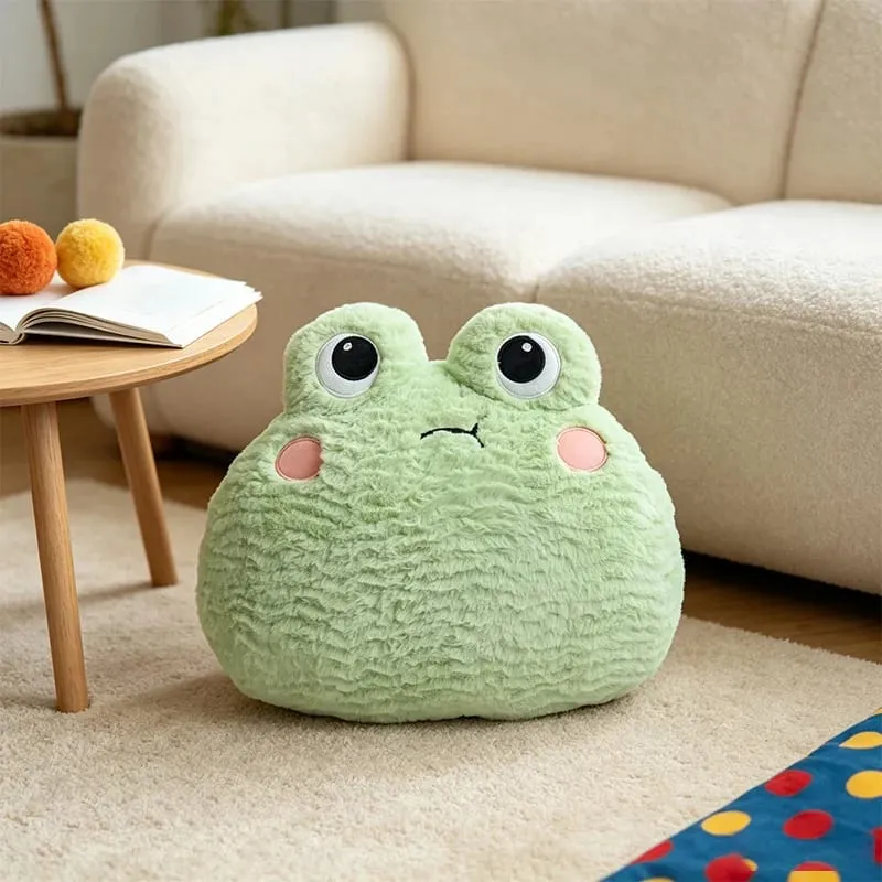 40CM Kawaii Cartoon Animal Plush Pillow Soft Stuffed Soft Fox Sheep Frog Cat Seal Dog Pig Cushion Funny Home Decoration Gifts — image 9