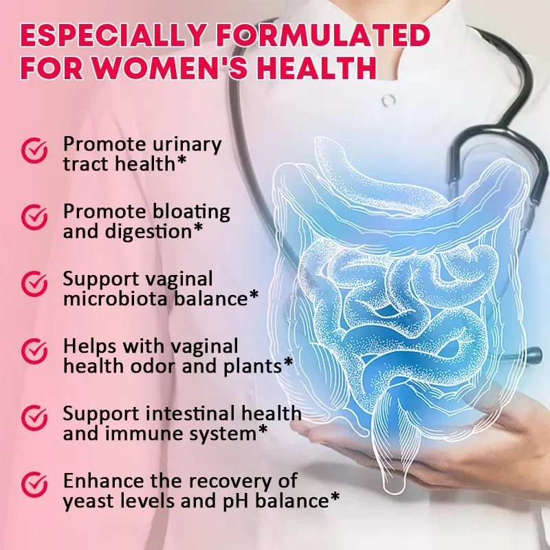 Probiotics for Women - Promotes Vaginal Intestinal Immune and Overall Women's Health PH Balance Odor Control Support Gut Health — image 4