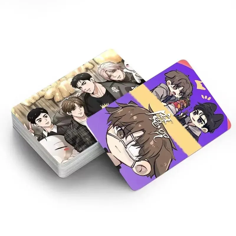 Set Hadiah Cosplay Karakter Komik Kartu Foto HD Kartu Lomo Laser Manwha Korea 30 Buah/Set