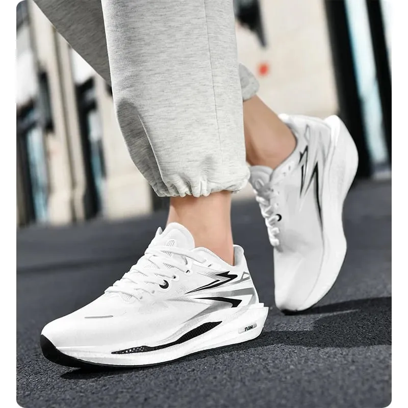 New Running Shoes Men Casual Carbon Board Marathon Sports Breathable Lightweight Women's Comfortable Athletic Antiskid Sneakers