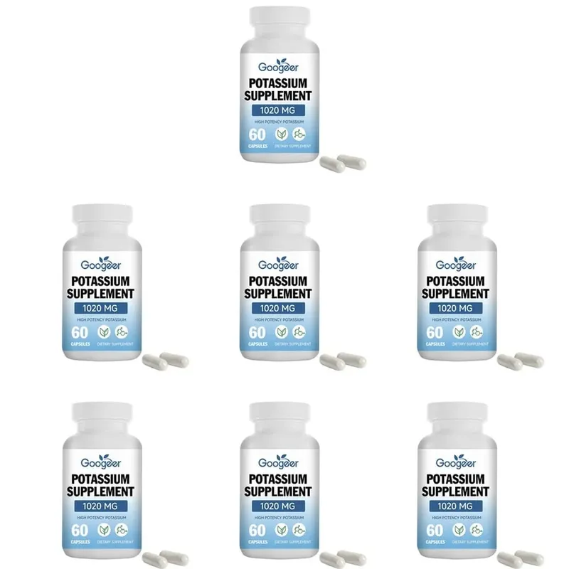 Googeer Potassium Supplement Capsules for Daily Mineral Gap Support 1020 Mg Equivalent Steady Potassium Level 60 Capsules — image 13