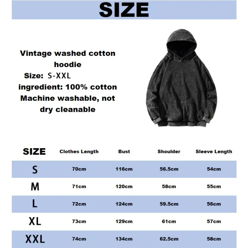 Anime Cowboy Bebop Print Graphic Hoodies Vintage Washed Oversized Hooded Sweatshirt Long Sleeves Cotton Hoodie Men Women Clothes — image 6