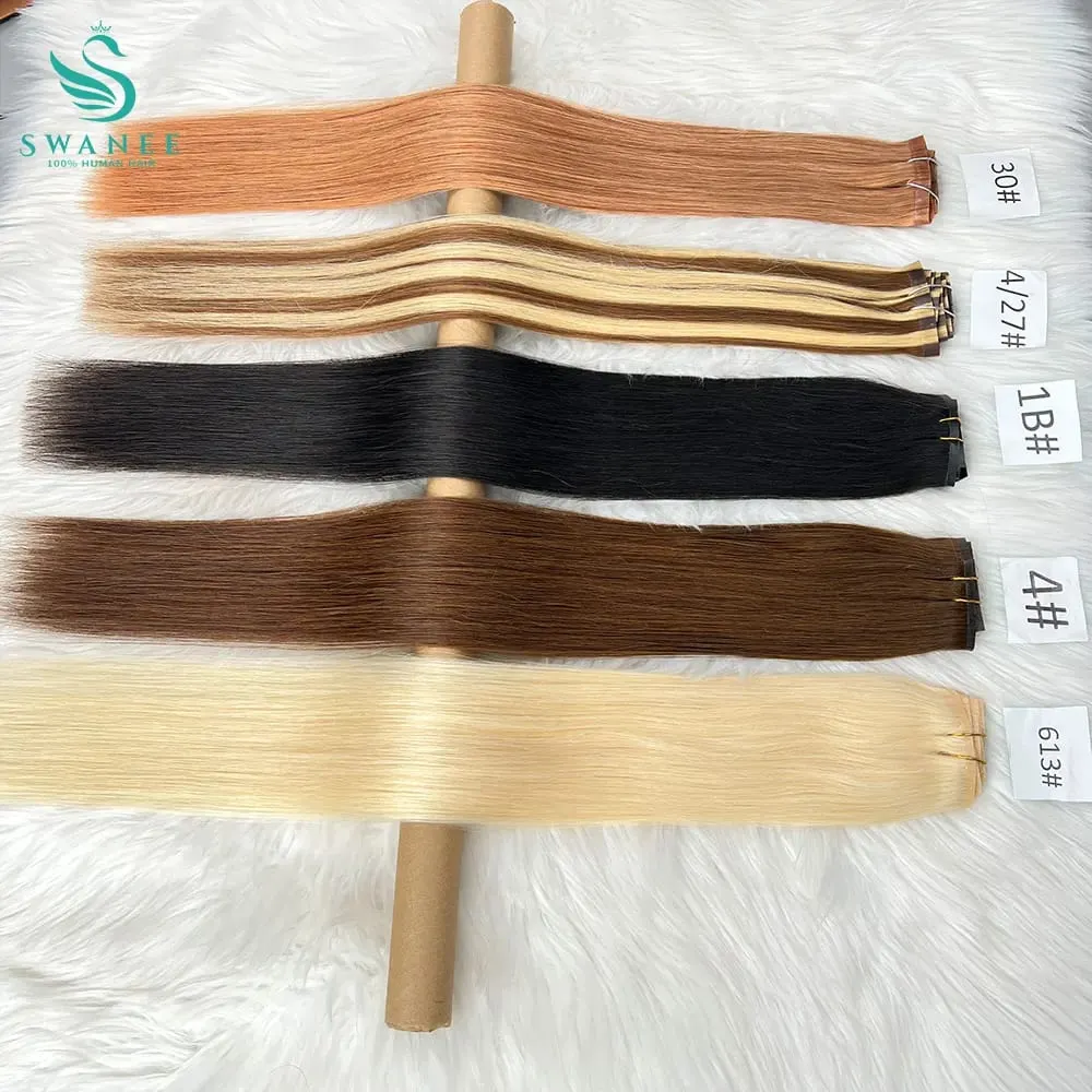 Clip in Hair Extensions Real Natural Hair Virgin Straight Set 7 Pcs/Set Vietnamese Clip in Human Hair Extensions — image 6