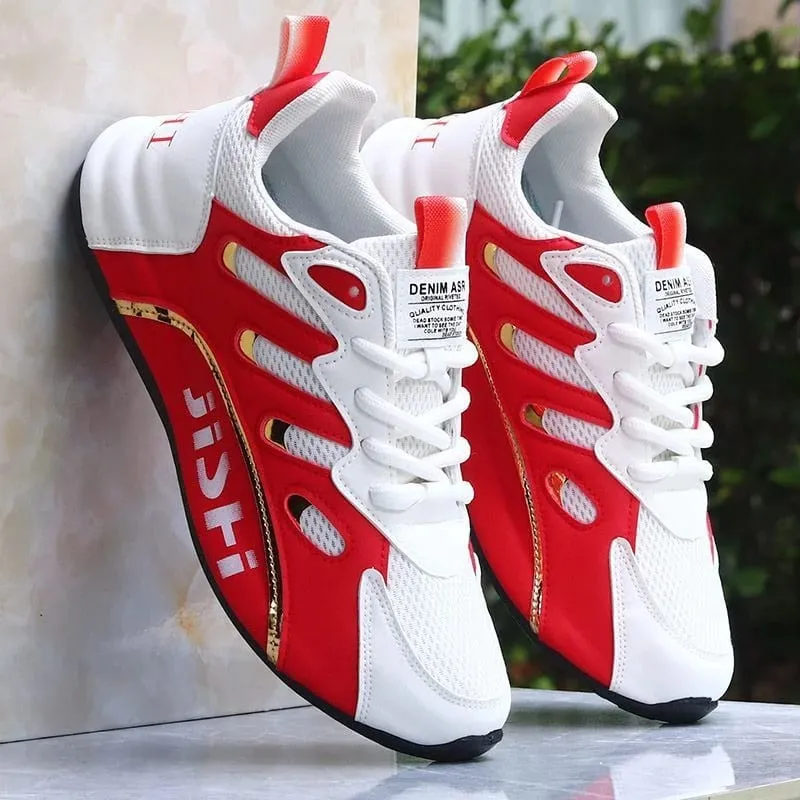Letní novinka pánské prodyšné boty lehké pánské tenisky proti zápachu šněrovací vulkanizované boty univerzální 39-47 zapatillas — image 4