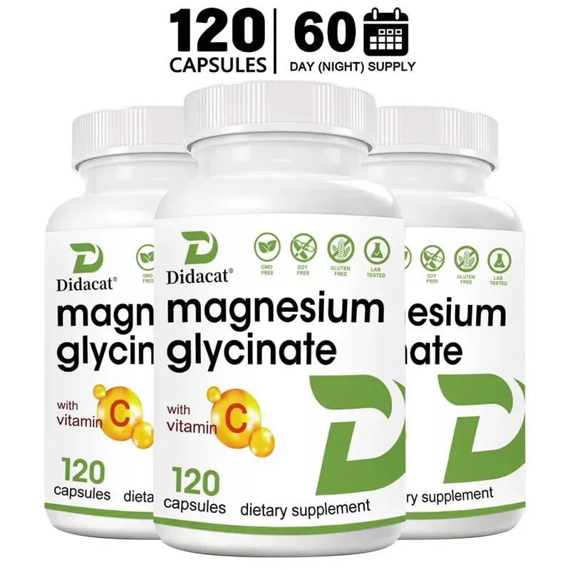 Magnesium Glycinate 1000 Mg 120 Veggie Capsules - Highly Purified Trace Mineral for Muscle Joint Heart and Digestive Health — image 8