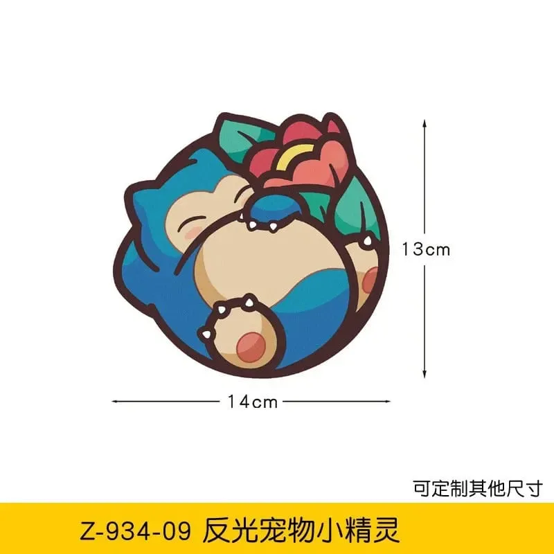 20 stile Pokemon bilklistermærker Anime figur Pikachu Gengar Eevee Charmander Sød tegneseriedukke Kreativt klistermærke Fødselsdagsgaver