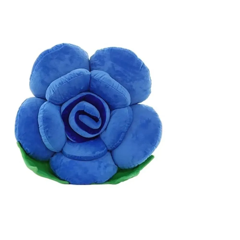 New Large Rose Shaped Pillow Simulated Colorful Sofa Flower Cushion Plush Car Interior Cushion Wedding Party Supplies — image 16