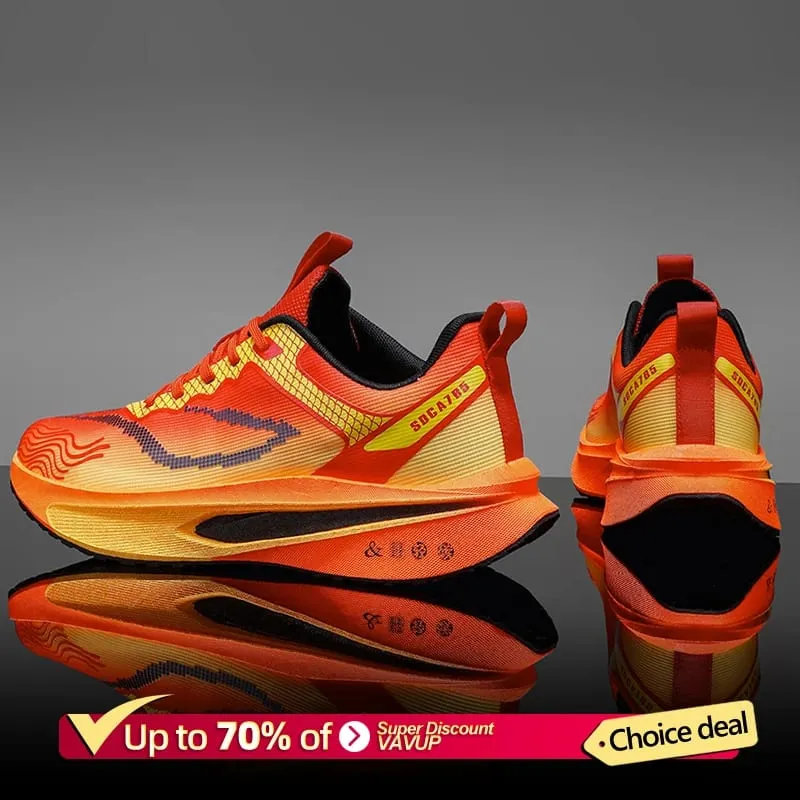 Marathon Men Sports Speciality Running Shoes Carbon Board Breathable Lightweight Women's Comfortable Athletic Nonskid Sneakers — image 2