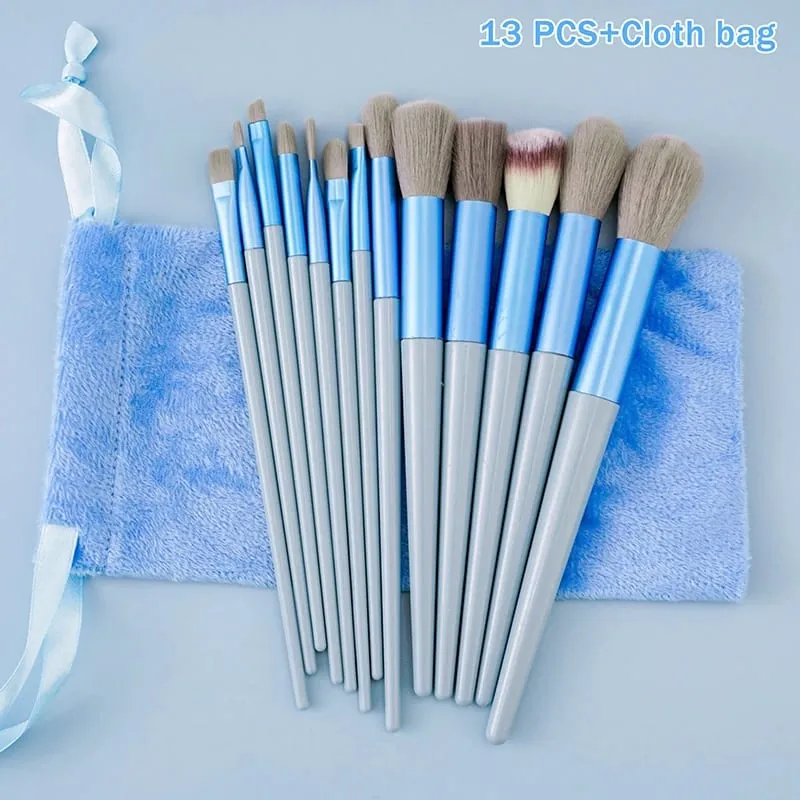 8/13PcsMakeup Brush Set Fluffy Professiona Cosmetic Foundation Powder Eyeshadow Kabuki Make Up Brush Beauty Tool Makeup.