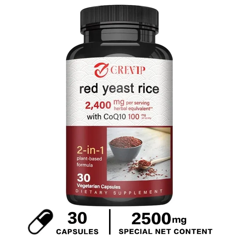 Red Yeast Rice 2400mg - Cholesterol Supplement Supports Overall Health Promotes Heart and Immune Health Antioxidant — image 9