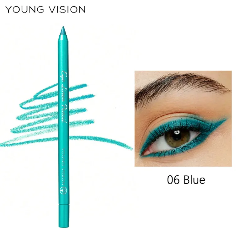 Pearl Shimmer Eyeliner Gel Glitter Green Eye Shadow Stick Matte Metallic Eye Makeup Waterproof Durable Easy to Color Highlighter