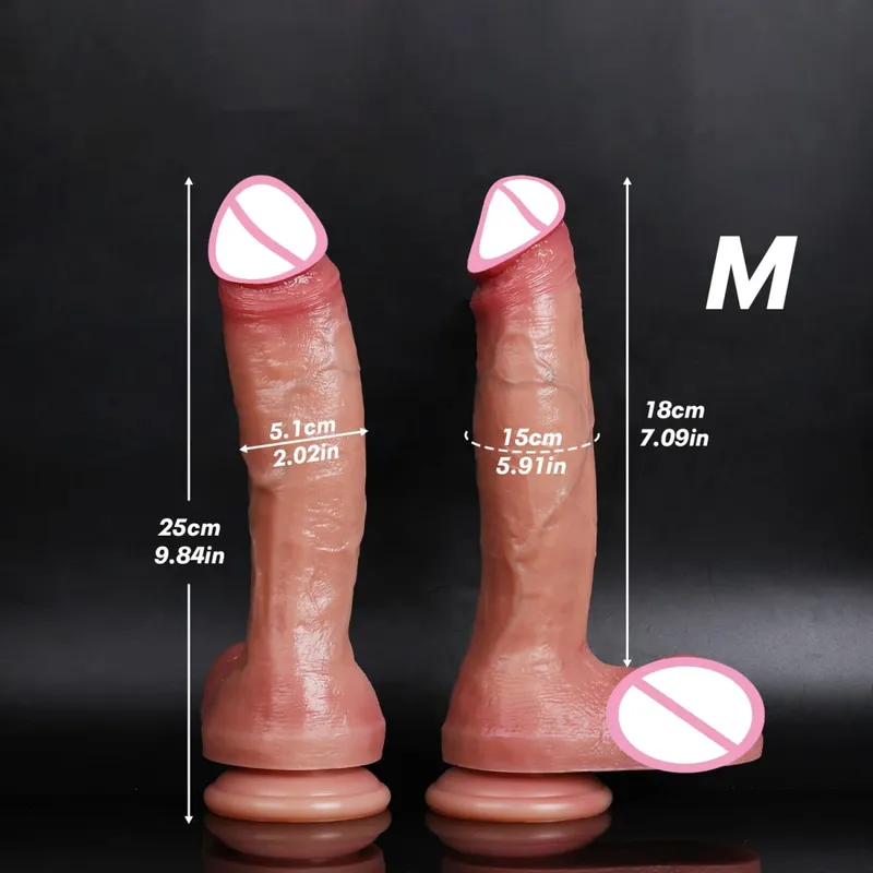Oversized Soft Realistic Thick Dildo Gay Sex Toy for Women Suction Cup Big Dick Anal Plug Vaginal Masturbators Silicone Penis — image 8