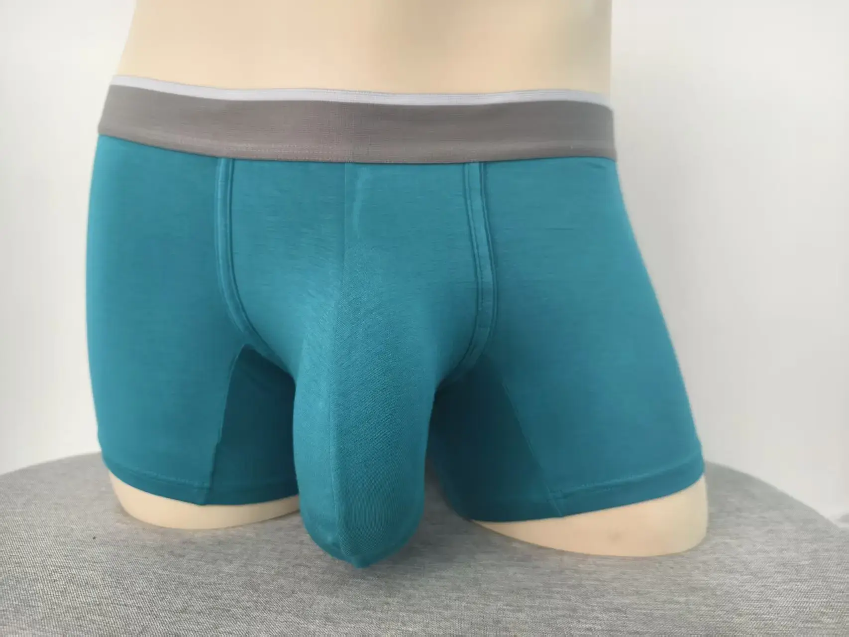 Cueca boxer masculina premium, cueca grande com bolsa extra grande, aumento de protuberância, respirável, leve, boxers masculinos — image 13