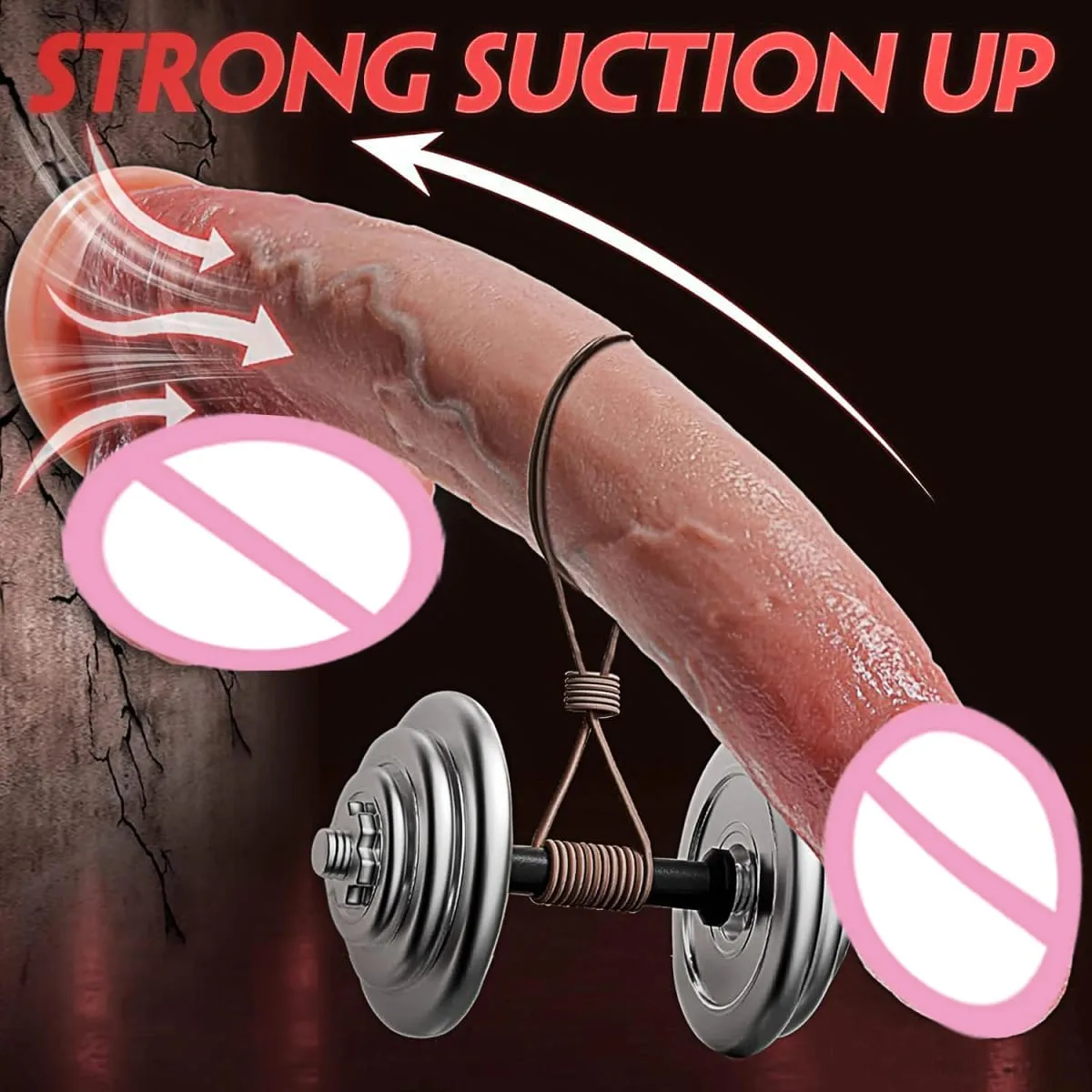 Thick Silicone Dildo Huge Fake Penis Double Cock Woman G-Spot with Powerful Suction Cup Adult Sex Toy Vagina Orgasm Masturbator — image 5