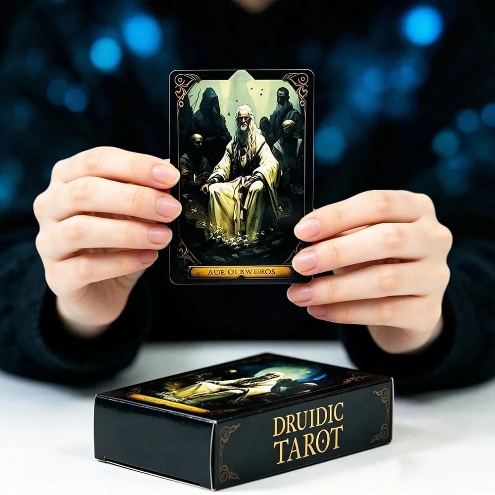 Cards 78 Cards Fortune Telling Mysterious Divination Board Game Cards Game Spiritual Supplies for Tarot Collectors — image 5