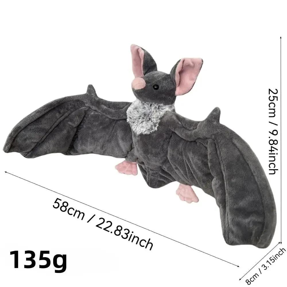 Large Huggable Design Stuffed Bat Plush Lifelike Stuffed Plush Toy Gift Bat Plush Toy Soft Bat Plush Christmas Party