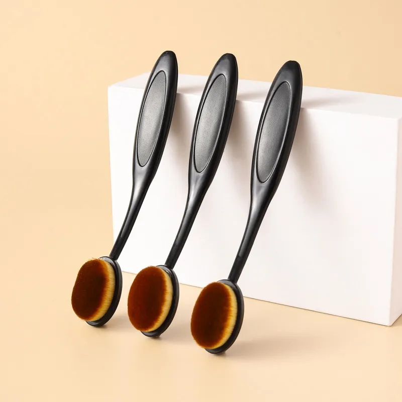 1/3 Stück großer Foundation-Pinsel, Zahnbürstenform, Make-up-Make-up-Werkzeuge für schnelles, gleichmäßiges Auftragen von Cremes und Pudern