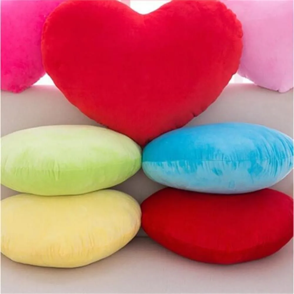 Heart Plush Toys Valentines Day Soft Pillow Kawaii Toy Lovely Gift for Birthday Home Decorative Soft Stuffed Pillow — image 3