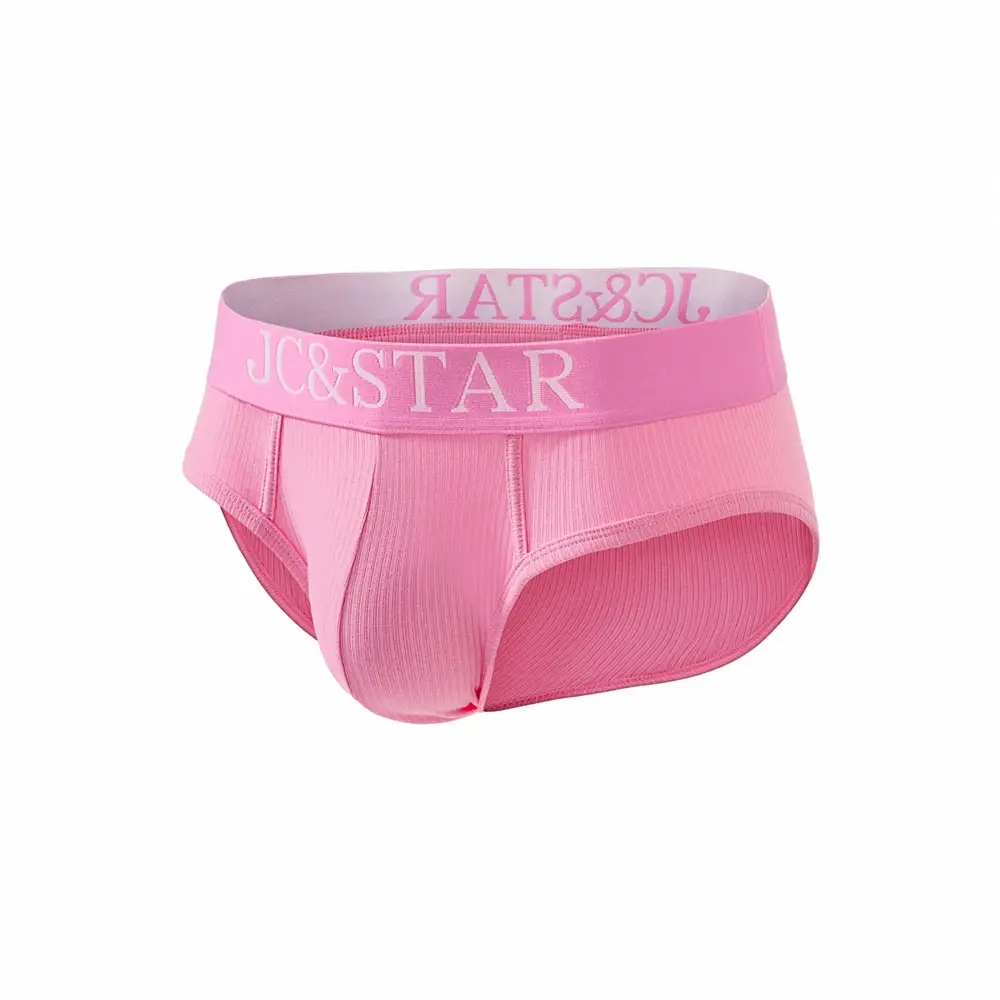 Cuecas masculinas atléticas com design de corte alto, cuecas de algodão com nervuras, conforto esportivo para homens, biquíni deslizante, tanga