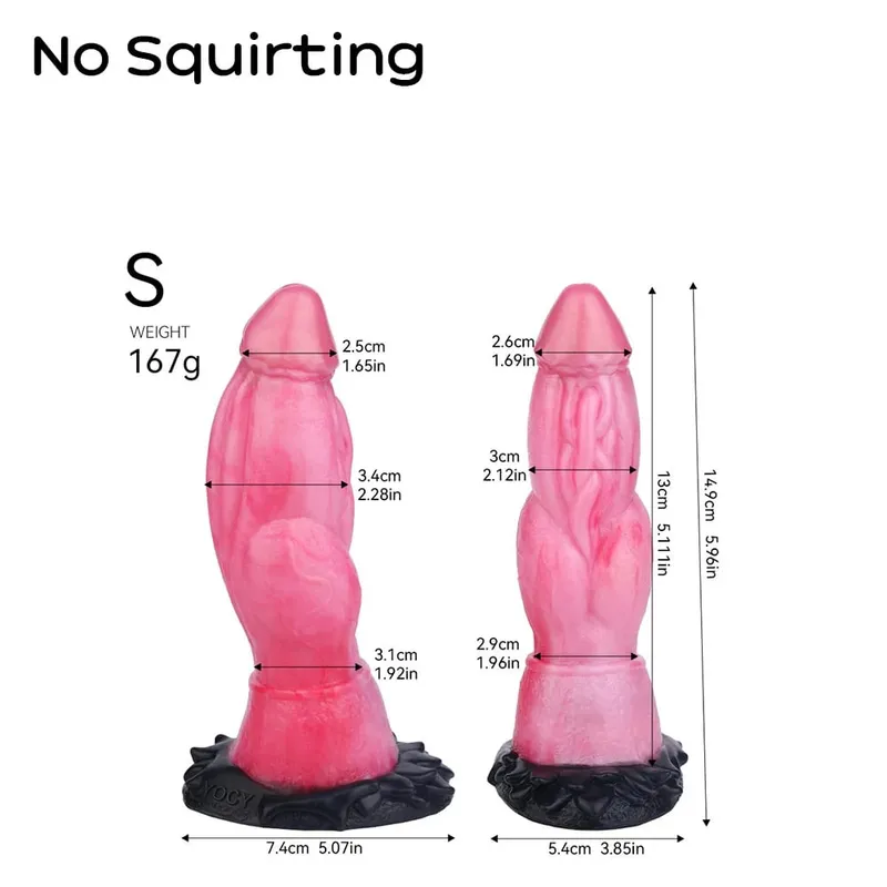 Squirting Realistic Dog Knot Dildo Colorful Fake Penis Silicone Anus Dilator Ejaculation 18+ Sex Toys For Women Men Adults