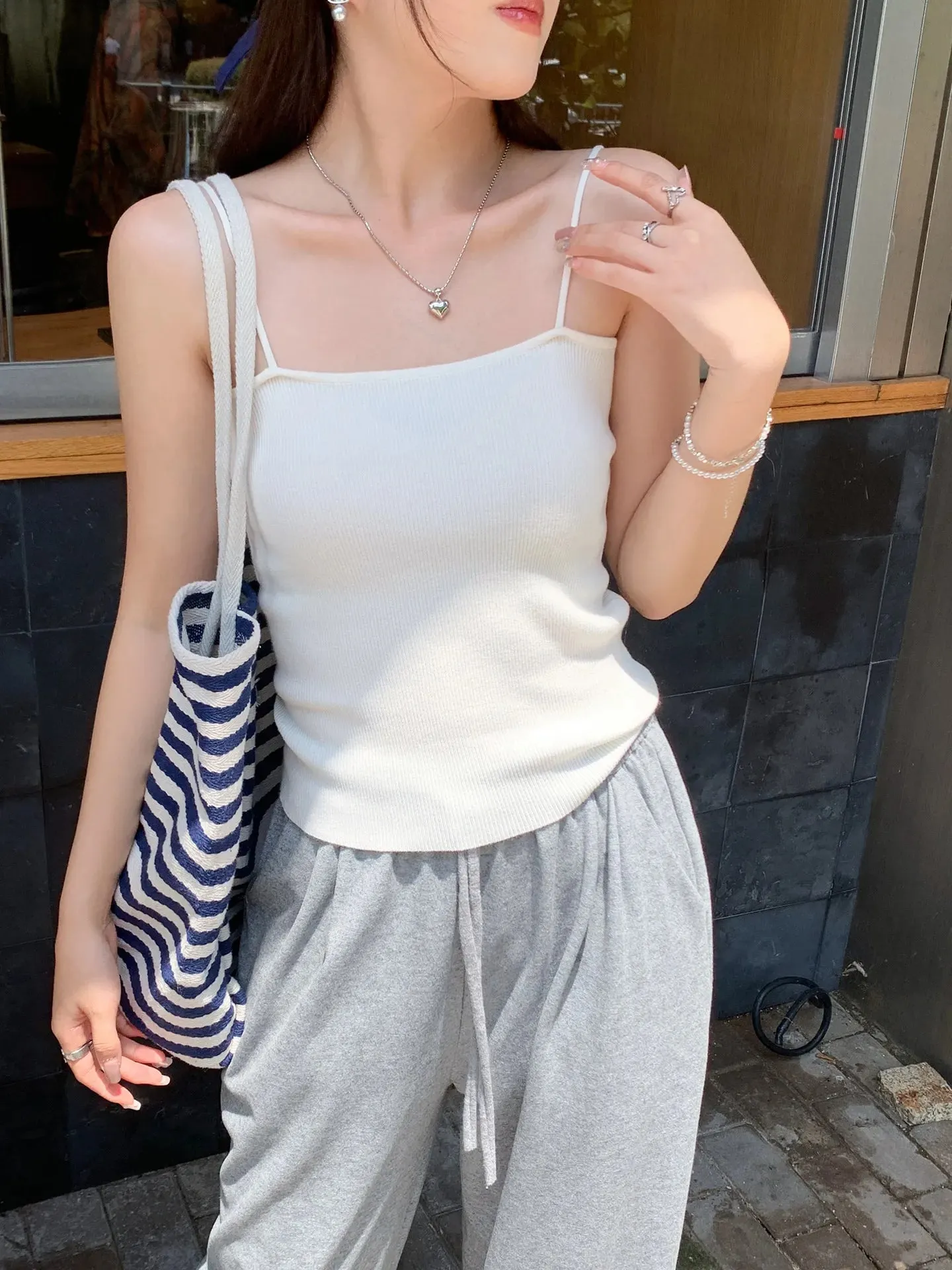 Summer Sleeveless Camis Backless Strap Tank Top Casual Women Halter Crop Tops Slim Solid Short Female Tube Cropped Vest 2026