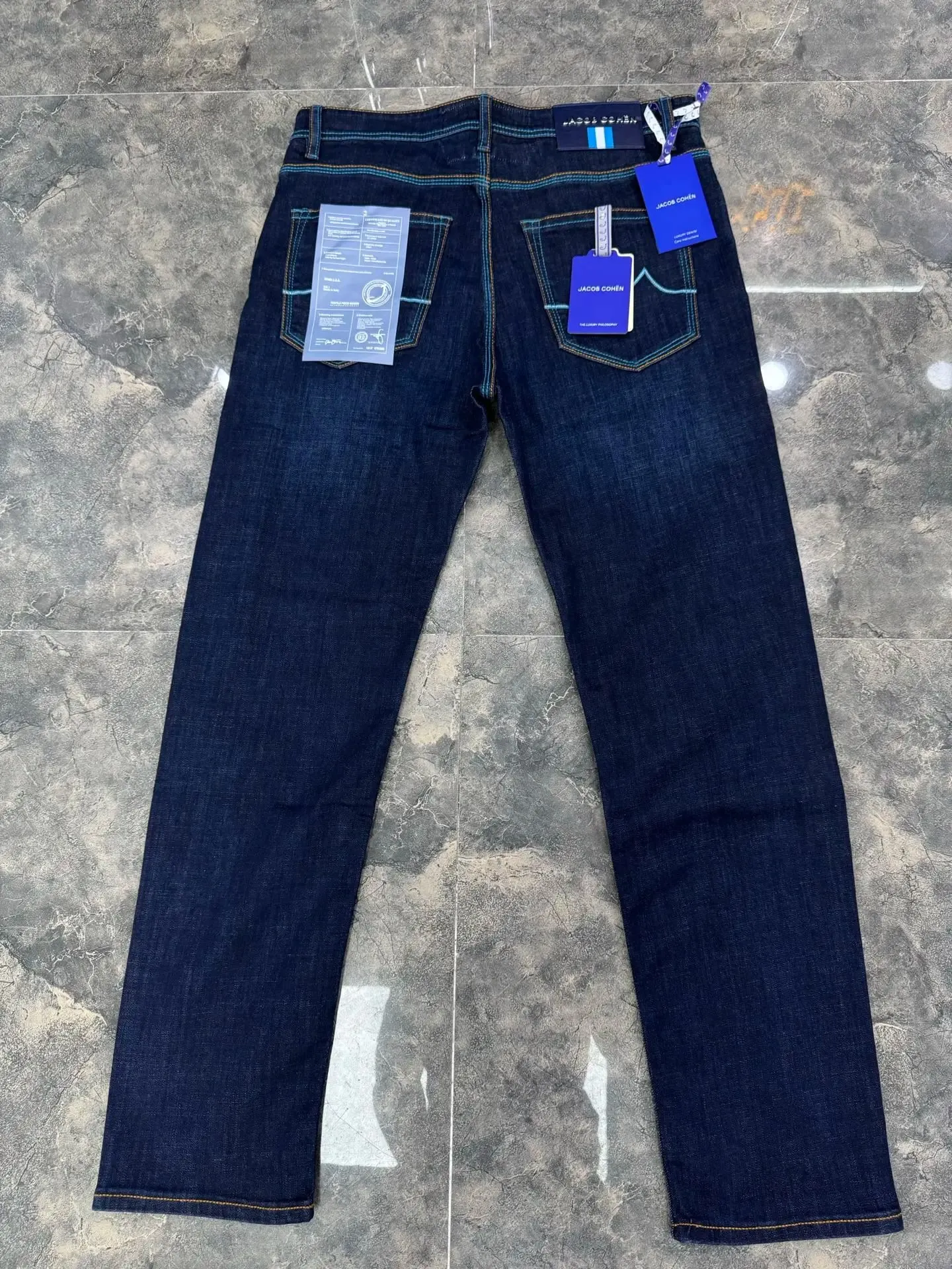 Jeans Thin Cotton Men 2026 Spring Summer new outdoors high quality embroidery comfortable straight Big size 29-40 Pants