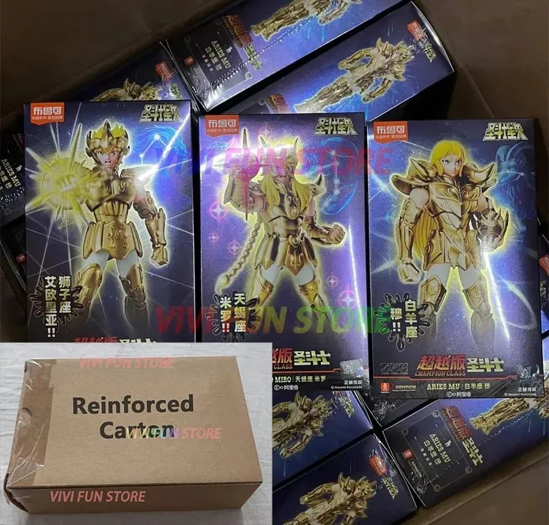 In Stock BLOKEES Saint Seiya CLASSIC CLASS Gold Saint Virgo Shaka Pisces Aphrodite Andromeda Cygnus EX Gold Assembled Model Toys — image 34