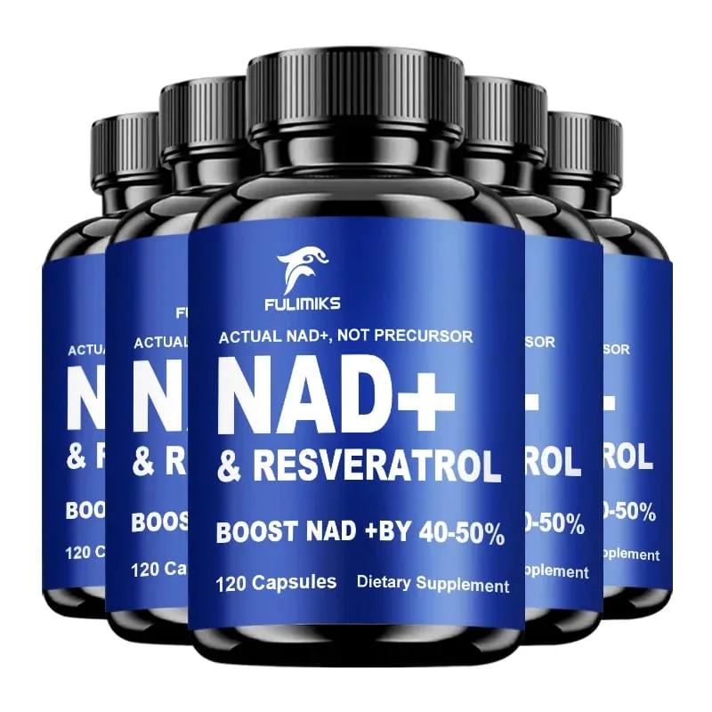 Fulimiks NAD+ Resveratrol Capsules with TMG & Vitamin B Enhance Vitality Skin Health Focus Antioxidant Immune for Adults — image 12