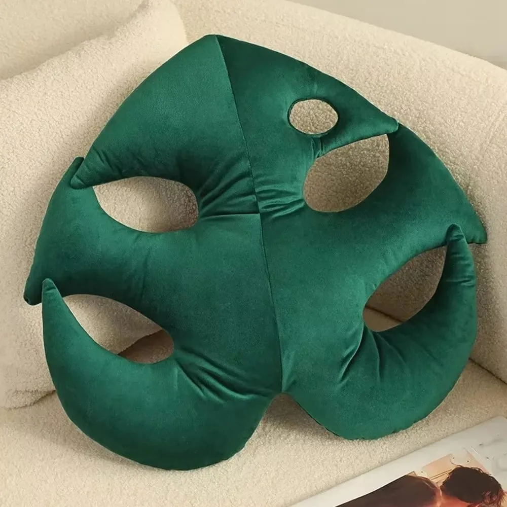New Cartoon Creative Leaf Green Plant Leaf Back Cushion Adult Pillow Cushion Home Indoor Decor Seat Pad