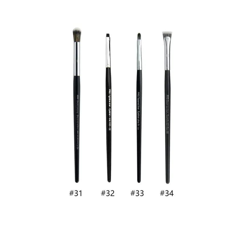 4pcs/set Pro Allover Eye Shadow Makeup Brushes Lip Brow Precision Concealer Blending Domed Crease Smudge Highlight Make Up Brush
