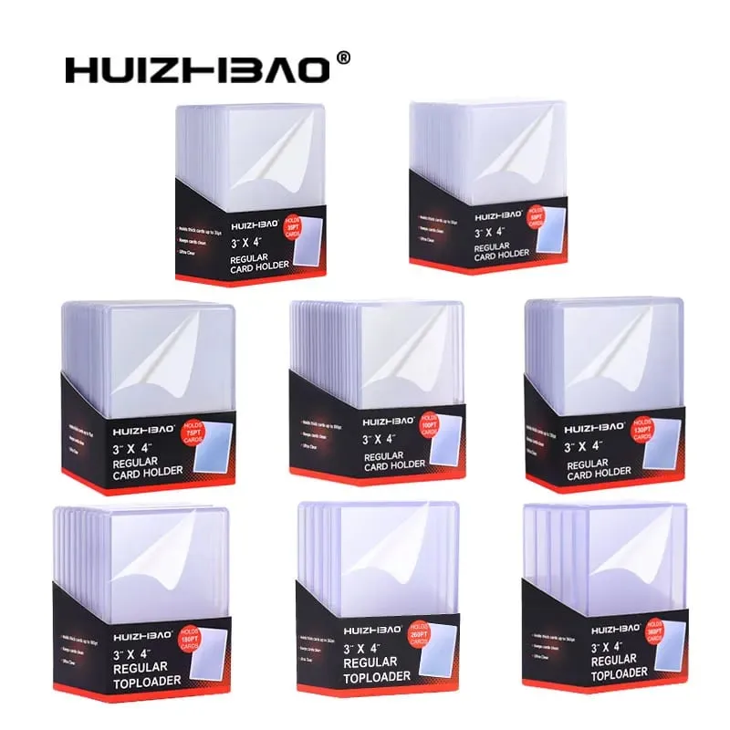 35pt 55pt 75pt 100pt 130pt 180pt 260pt 360pt for top loader protector holder trading storage card Football baseball sport cards — image 1