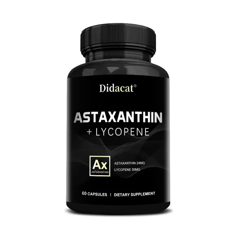 Suplemen Astaxanthin untuk Lelaki dan Wanita | Daripada Haematococcus Pluvialis Microalgae untuk Sokongan Kesihatan Mata & Kulit