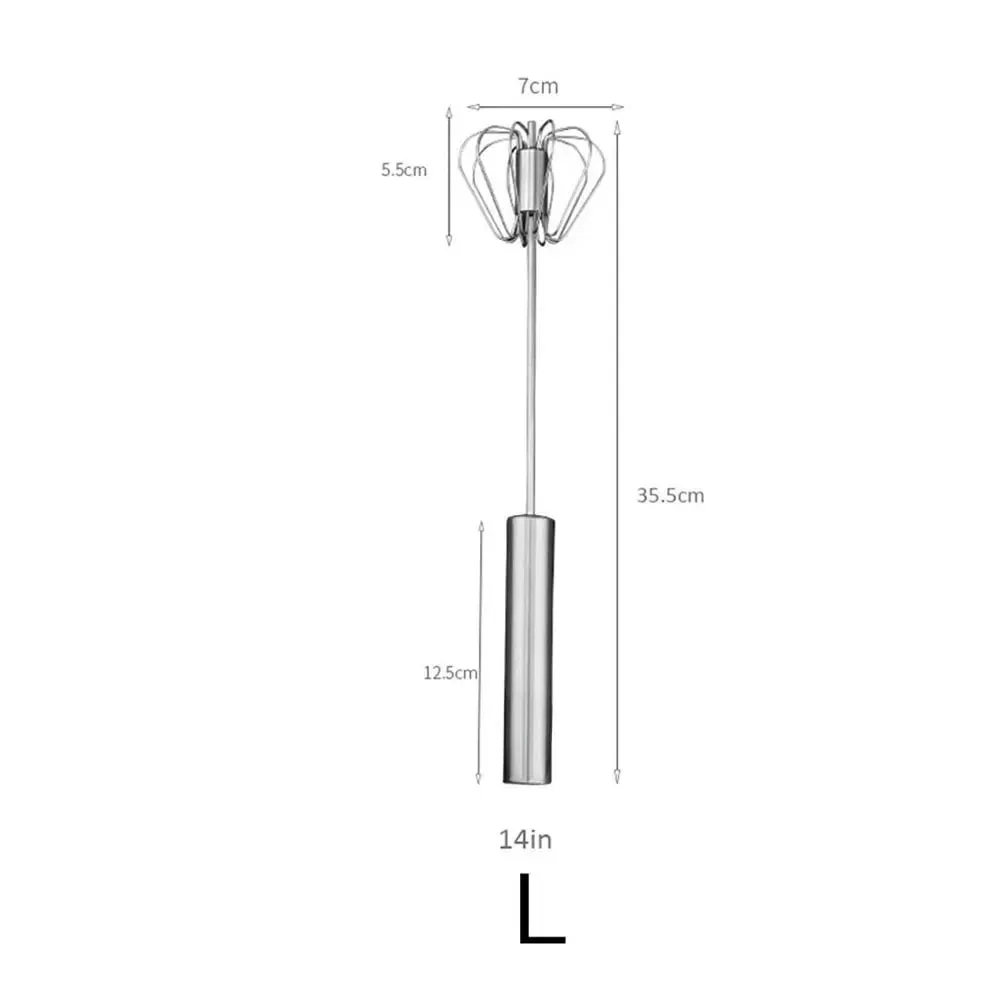 Manual Pressure Rotary Blender Coffee Milk Mixer Handheld Egg Blender Kitchen Baking Cooking Tool — image 9