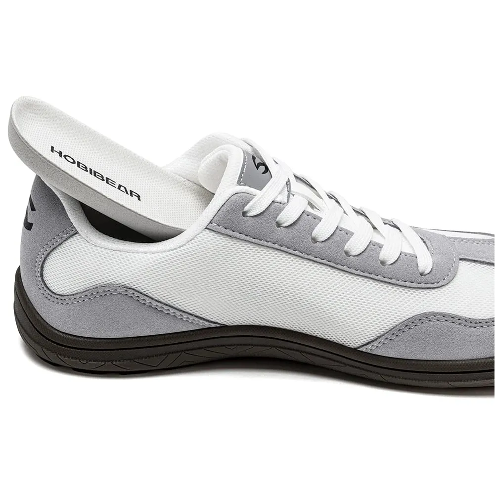 Sapatos descalços largos das mulheres dos homens zero gota tênis minimalistas malha de couro artificial retro sapatos de caminhada