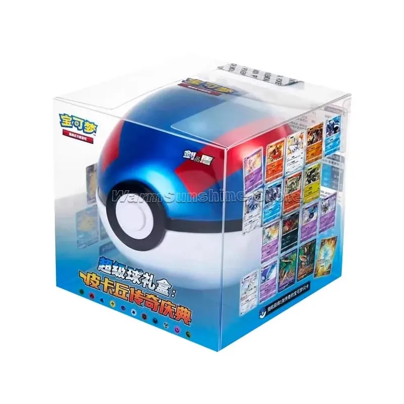 Poke Ball Master Balls Kotak Hadiah Bola Premium Kad Pokemon PTCG Ringkas Cina Pek Asli Mainan Krismas Hari Lahir Kanak-kanak — image 3