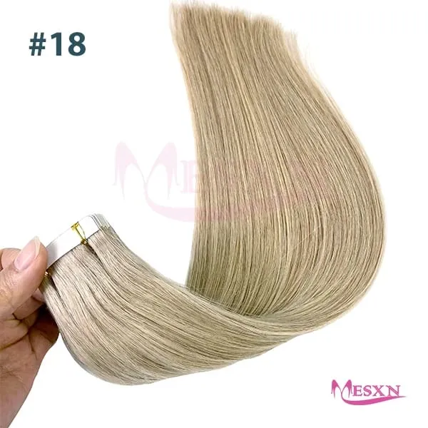 High Quality Tape in Extensions 100% Human Hair Invisible SKin Weft 613 color Adhesive Real Natural Hair For Women