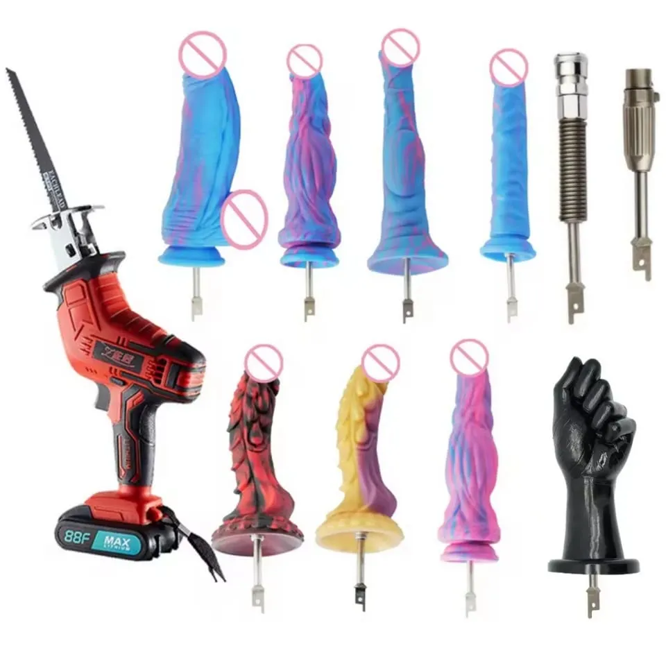 Saber Jigsaw Reciprocating Saw Large Silicone Dildos Reciprocating Saw 3XLR VAC-U-LOCK Adapter Attachments Sex Machine — image 1