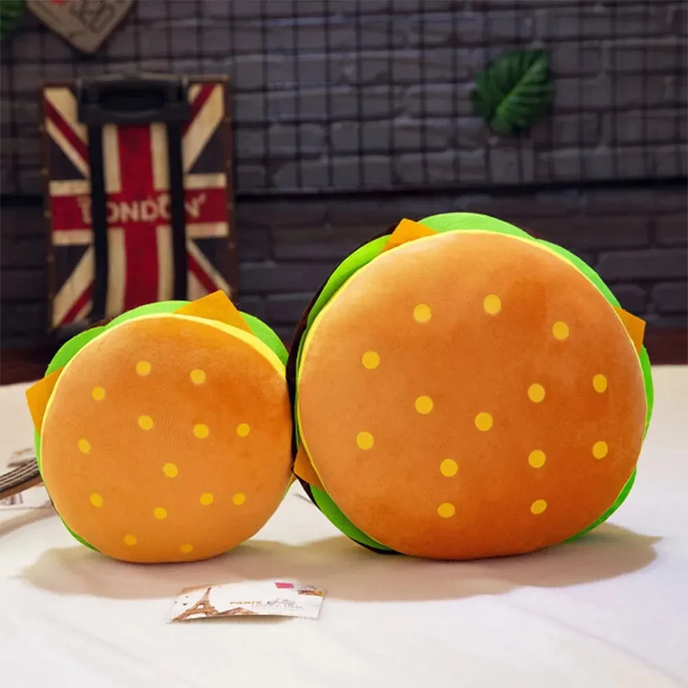 30Cm Hamburger Throw Pillow Creative Simulation Cushion for Sofa Bedroom Car Office Decorative Cushion Soft Comfortable Gift