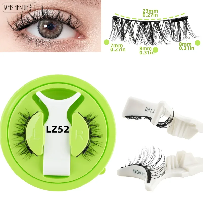 1/3 Pairs Magnetic Eye Lashes Handmade Eyelashes Soft Reusable Magnetic Lashes Natural Look 3D False Lashes Makeup Tweezers Set