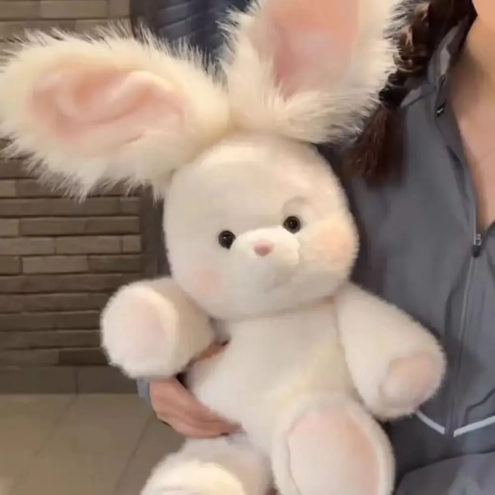 New Design Soft Rabbit Animal Pillow Cute 17.7inch Emotional Support with Long Ear Pillow — image 1