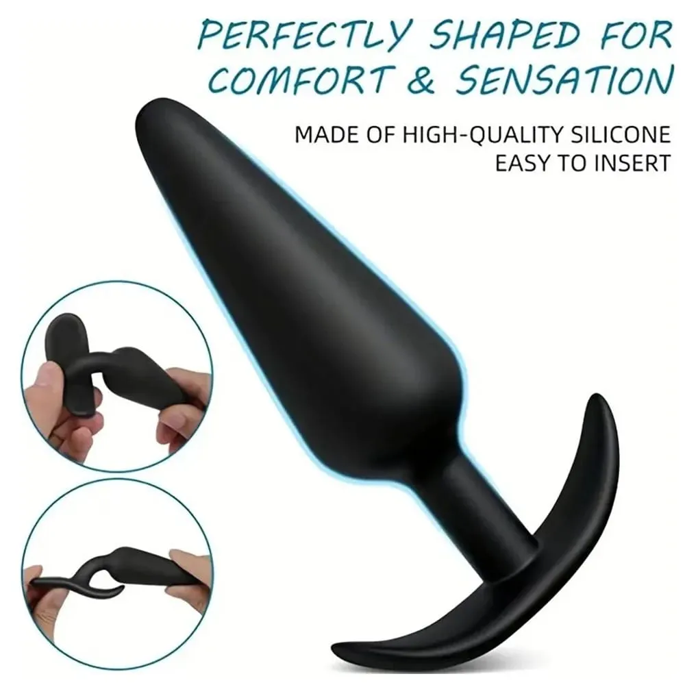 Soft Silicone Dildo Anal Plugs Anal Dilator Prostate Massager Vaginal Stimulator Adult Sex Toys For Men Women Gay Anal Trainer — image 3