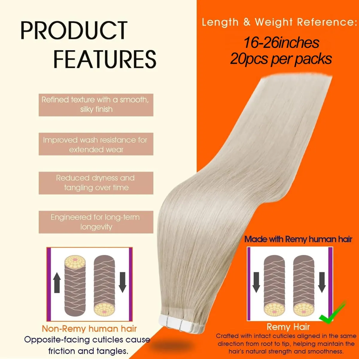 Bone Straight Tape In Hair Extensions #60 Invisible Tape In Human Hair Extensions For Salon High Quality 100% Real Human Hair