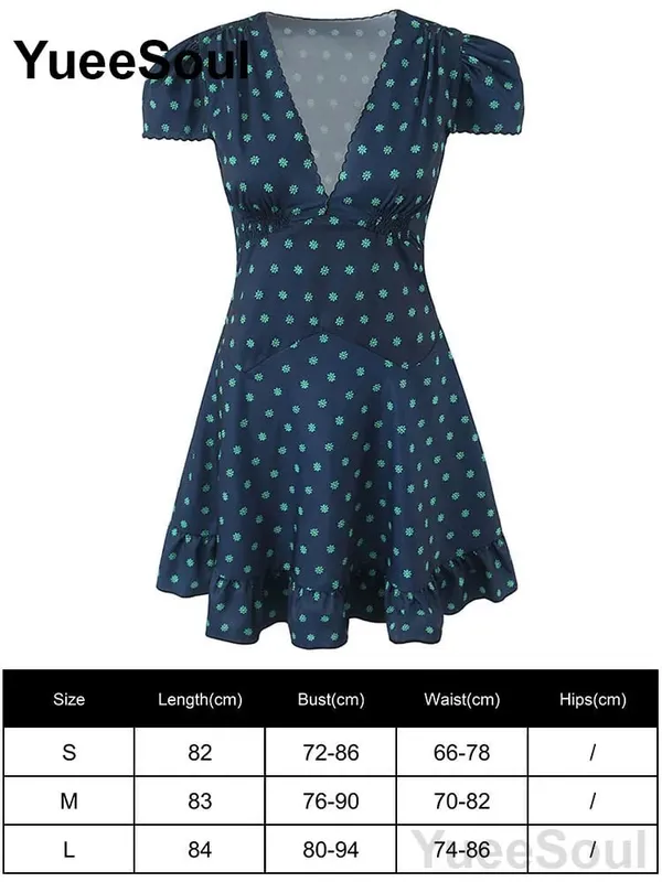 Blue Printed Mini Dress 2026 Summer New Elegant Party Birthday Evening Dresses Y2K Sweet Cute High Street Casual Women Dress — image 20