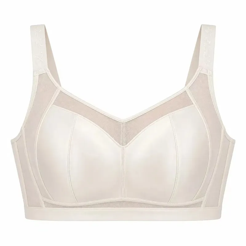 Women's plus Size Minimizer Bra Ultra-Thin Full Coverage Gathered Side Support Anti-Sagging Brassiere for Large Bust — image 10