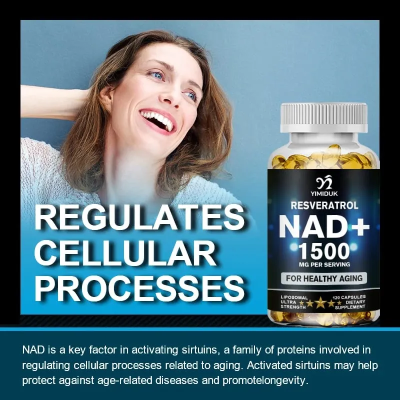 1500 mg NAD-supplement - Liposomaal NAD+ supplement met resveratrol-uithoudingsvermogen en gezond ouder worden - Sterktecapsules — image 6